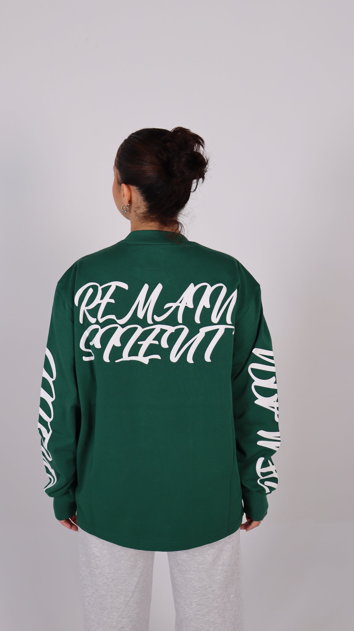 GREEN/WHITE LONGSLEEVE