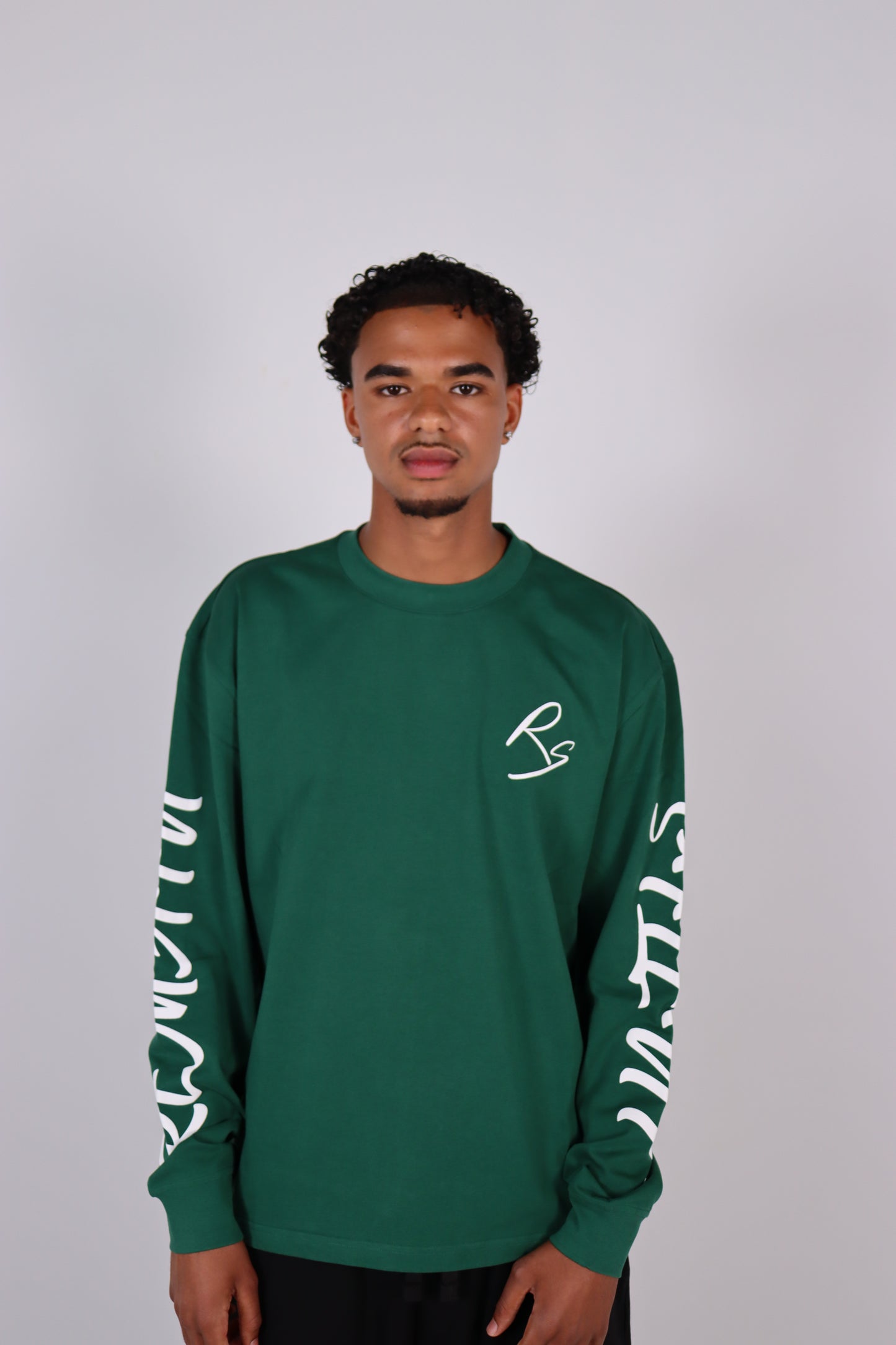 GREEN/WHITE LONGSLEEVE