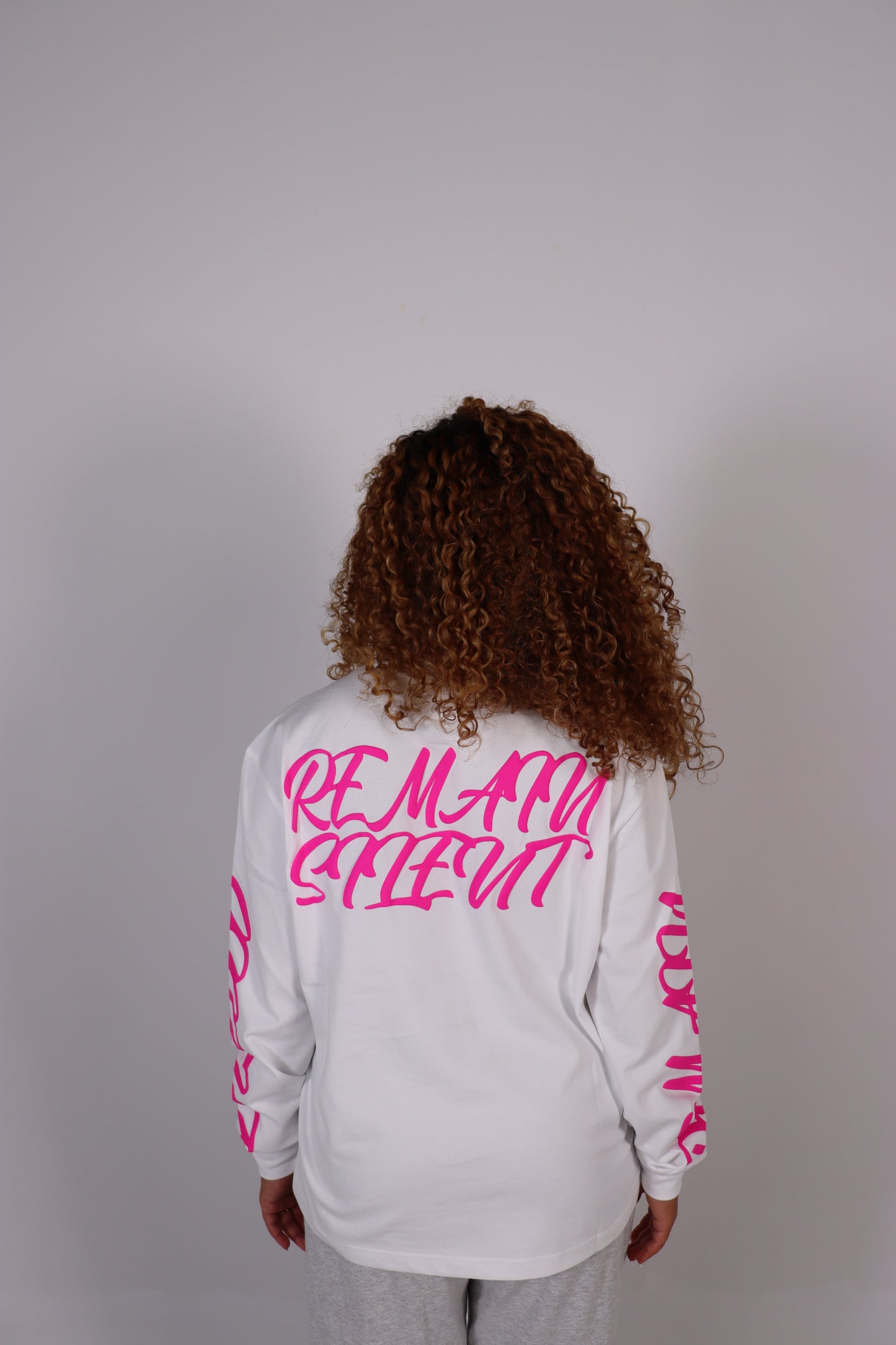WHITE/PINK LONGSLEEVE